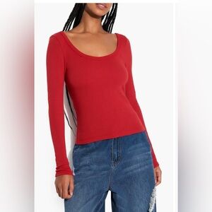 NWT Spiritual Gangster Chrissie Ribbed Long Sleeve size S